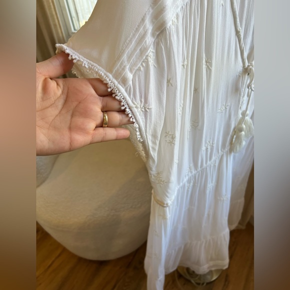 Indiska White Embroidered Dress | Large - Picture 6 of 8